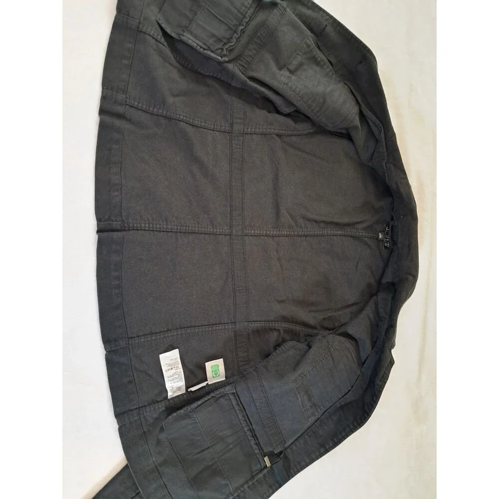 NEW J. Crew Size 8 Utility Chore Jacket In Brushed Chino Black Faded Look CN062